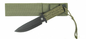 Nóż taktyczny COMBAT KNIFE RECON 10" zielony + pochwa