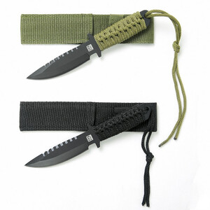 Nóż taktyczny COMBAT KNIFE RECON 7" czarny + pochwa